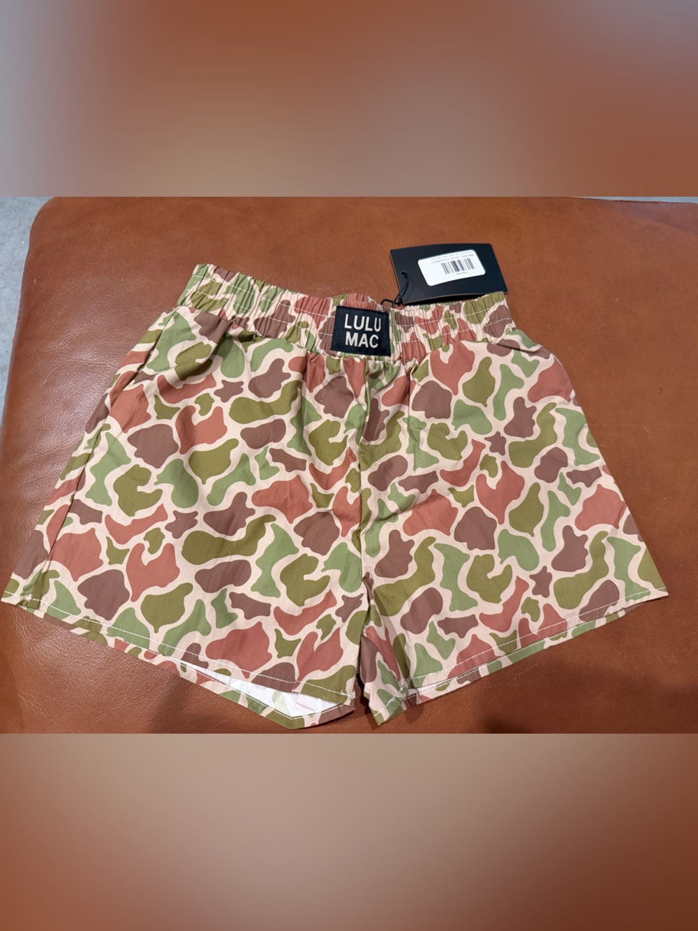 NWT! Girls Sz M Lulu Mac Camouflage Shorts - Green/Brown